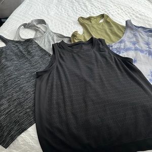 Bundle of Lululemon Tanks. All Size 10.